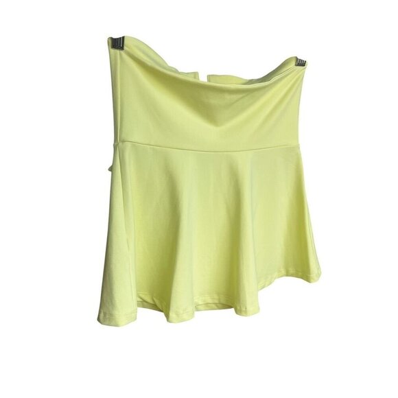 Susana Monaco Strapless Bow Front Top Lemon Yellow, BABY DOLL, SM - Picture 11 of 15